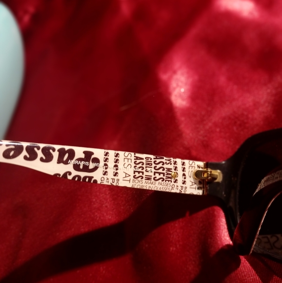 Rare Authentic Kate Spade akira Sunglasses frames glasses & wink wink hard Case - Picture 13 of 14